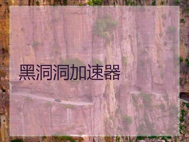 黑洞洞加速器