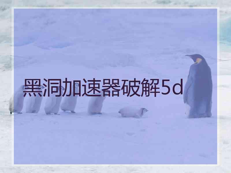 黑洞加速器破解5d