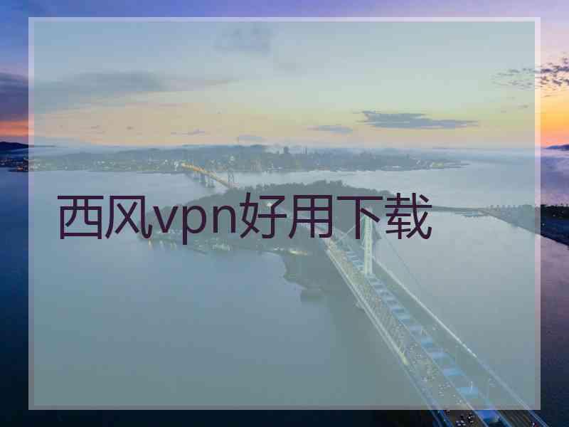 西风vpn好用下载