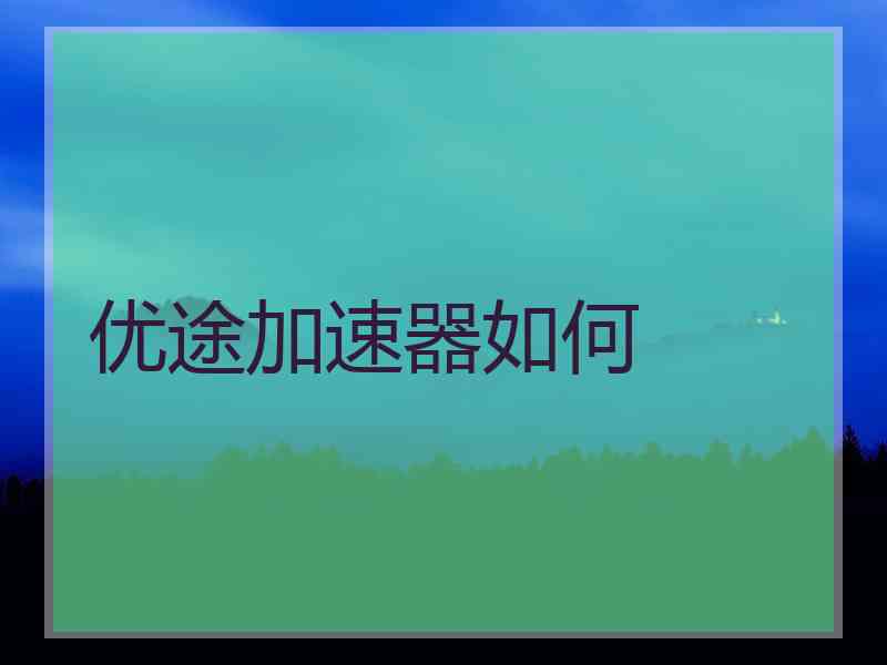优途加速器如何