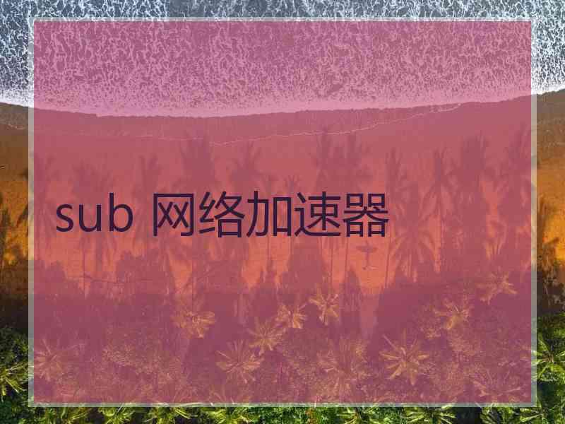 sub 网络加速器